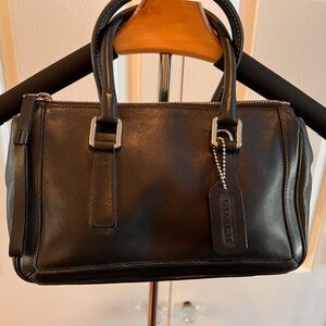 Vintage Coach Black Leather Women's Bag